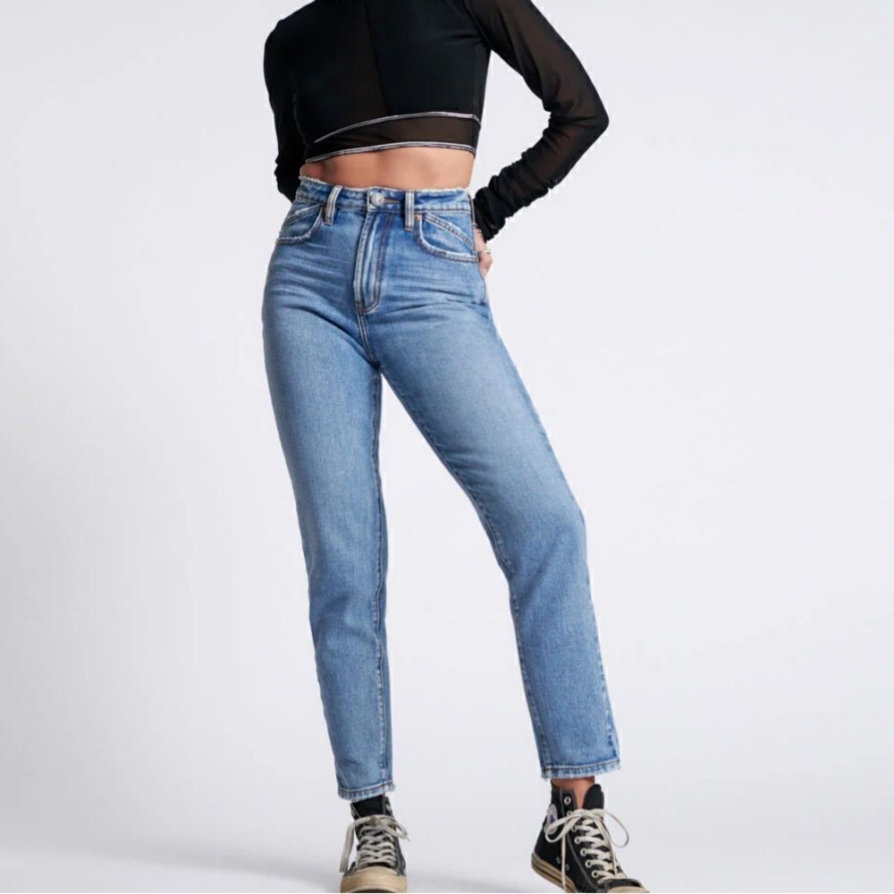 One-Teaspoon‎ Legends High Waist Mom Fit Denim Jeans - Berlin Blue 27